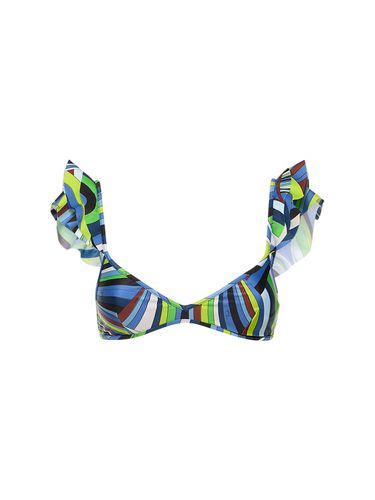 Iride Printed Lycra Bikini Top - PUCCI - Modalova