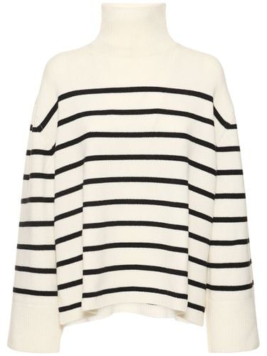 Courtney Striped Wool Cashmere Sweater - ANINE BING - Modalova