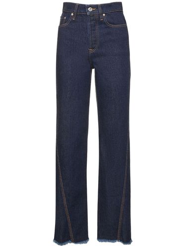 Jeans Dritti Vita Alta In Denim - LANVIN - Modalova