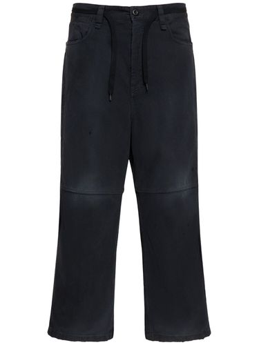 Cropped Skater Cotton Pants - BALENCIAGA - Modalova