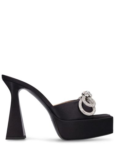 Mm Double Bow Satin Mules - MACH & MACH - Modalova