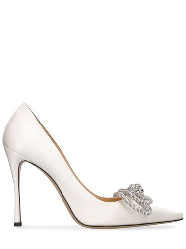 Mm Double Bow Satin Pumps - MACH & MACH - Modalova