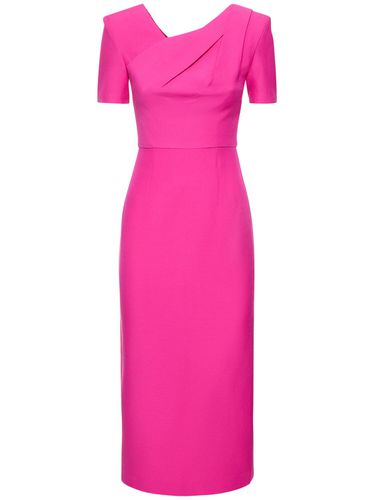 Silk & Wool Midi Dress - ROLAND MOURET - Modalova