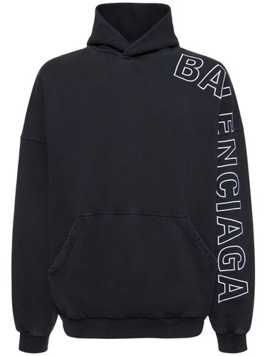 Cotton Sweatshirt Hoodie - BALENCIAGA - Modalova