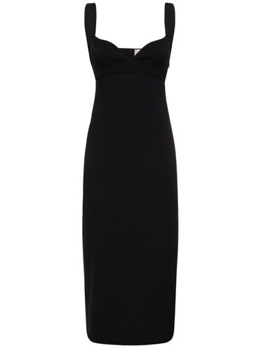 Knit Viscose Stretch Midi Dress - ROLAND MOURET - Modalova