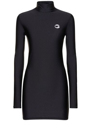 High Neck Fitted Jersey Mini Dress - COPERNI - Modalova