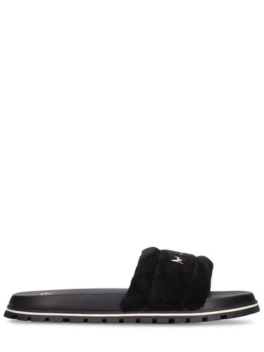 Terry Faux Shearling Sandals - MARC JACOBS - Modalova