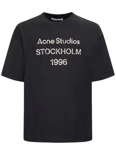 Exford 1996 Cotton Blend T-shirt - ACNE STUDIOS - Modalova