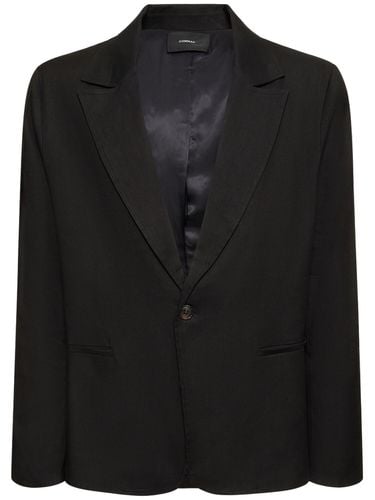 Linen Blend Single Breasted Jacket - COMMAS - Modalova