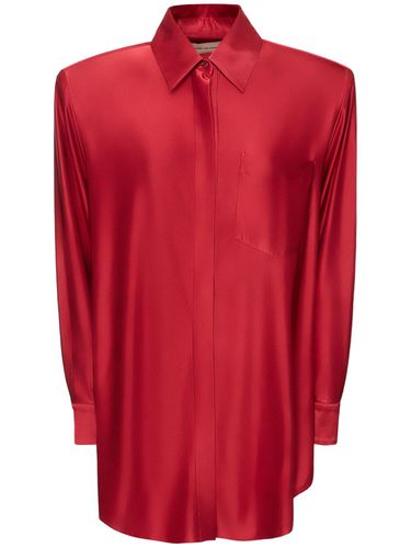 Shiny Jersey Mini Shirt Dress - ALEXANDRE VAUTHIER - Modalova