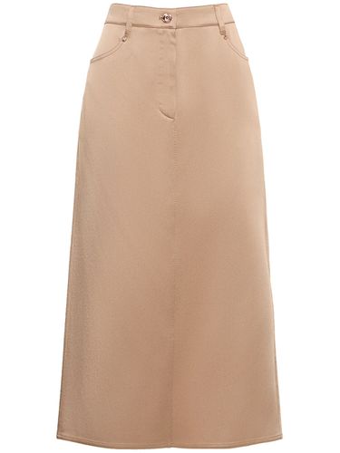 High Rise Cady Midi Skirt - BRUNELLO CUCINELLI - Modalova