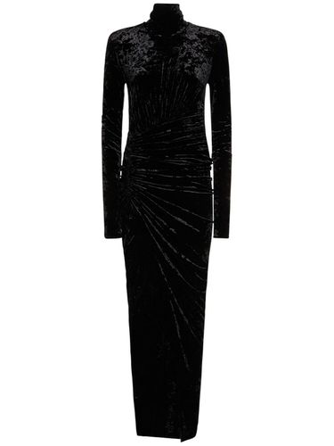 Crushed Velvet Long Dress - ALEXANDRE VAUTHIER - Modalova