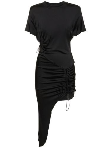 Viscose Jersey Mini Dress W/drawstrings - ET OCHS - Modalova