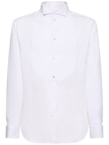 Cotton Tuxedo Shirt - GIORGIO ARMANI - Modalova