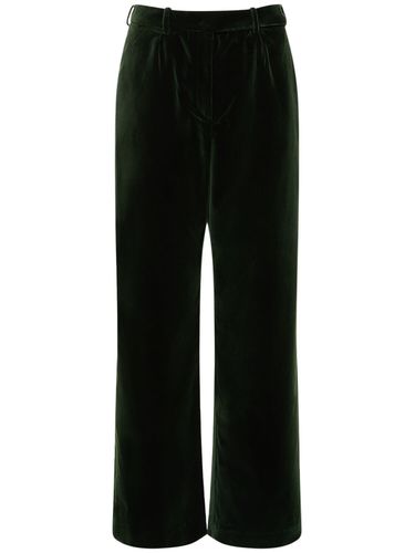 Straight Cotton Velvet Pants - ALEXANDRE VAUTHIER - Modalova