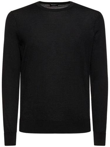 Cashmere & Silk Crewneck Sweater - ZEGNA - Modalova