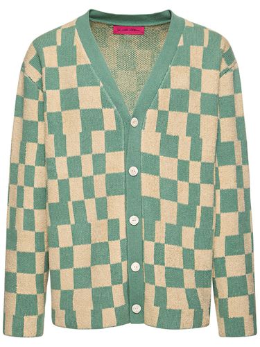 Cardinal Checker Cashmere Cardigan - THE ELDER STATESMAN - Modalova