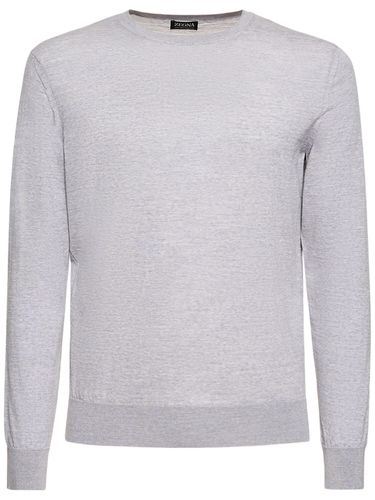 High Performance Wool Crewneck Sweater - ZEGNA - Modalova