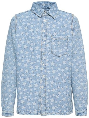 Sobrecamisa De Denim Jacquard - ERL - Modalova