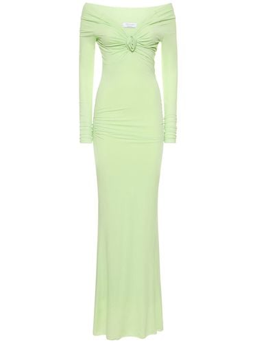 Jersey Off-the-shoulder Long Dress - BLUMARINE - Modalova