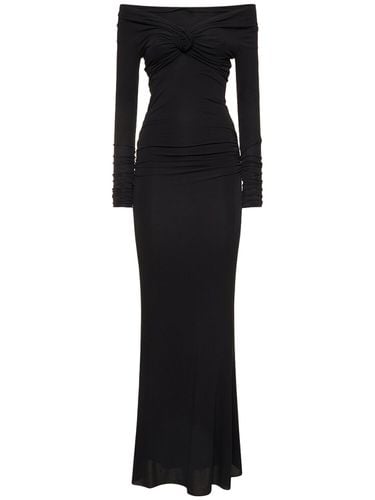 Jersey Off-the-shoulder Long Dress - BLUMARINE - Modalova