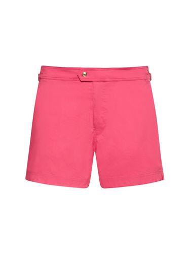 Compact Poplin Swim Shorts - TOM FORD - Modalova