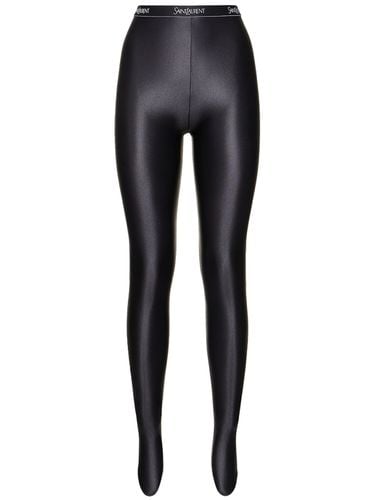 Stretch Nylon Blend Leggings - SAINT LAURENT - Modalova