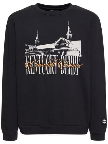 Twin Spires Printed Crewneck Sweatshirt - HOMME + FEMME LA - Modalova