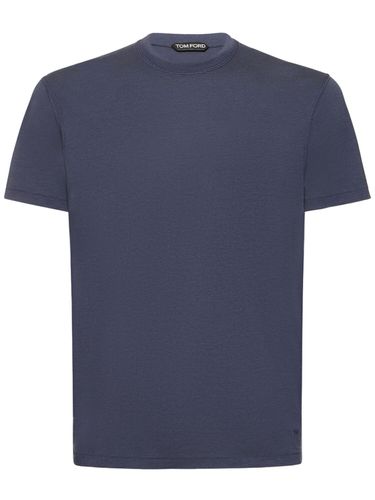 Cotton Blend Crewneck T-shirt - TOM FORD - Modalova