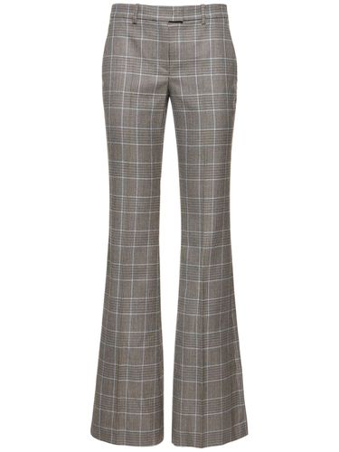 Haylee Wool Crepe Tailored Flared Pants - MICHAEL KORS COLLECTION - Modalova