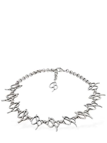 Crystal Multi B Logo Choker - BLUMARINE - Modalova