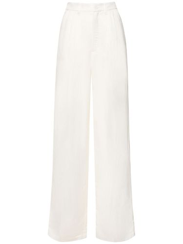 Carrie Linen Blend Straight Pants - ANINE BING - Modalova