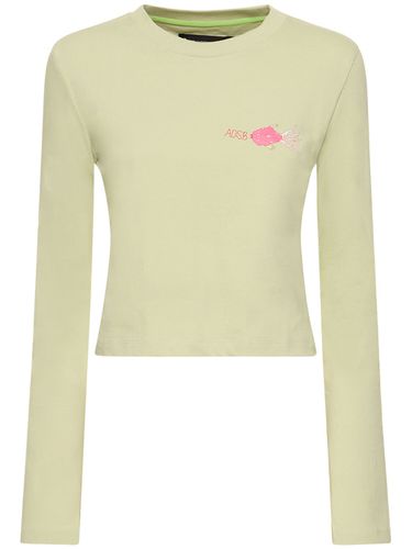 Crazy Fish Long Sleeves Cotton T-shirt - ANDERSSON BELL - Modalova