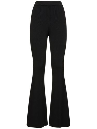 Compact Knit Technical Flared Pants - STELLA MCCARTNEY - Modalova