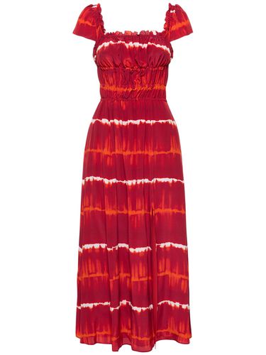 Lily Printed Silk Crepe Midi Dress - ALTUZARRA - Modalova