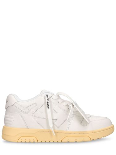 Mm Out Of Office Leather Sneakers - OFF-WHITE - Modalova