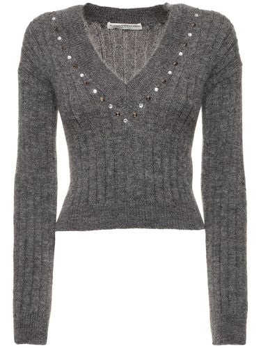 Mohair Blend Knit Sweater - ALESSANDRA RICH - Modalova