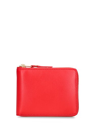 Leather Zip Wallet - COMME DES GARÇONS WALLET - Modalova