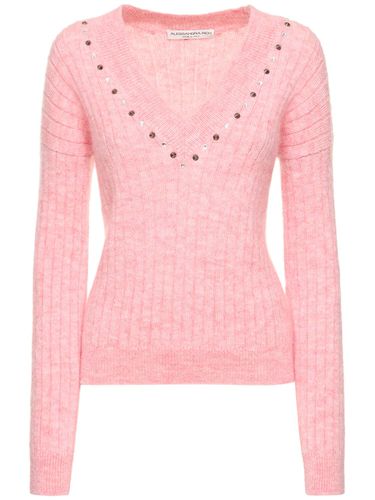 Mohair Blend Knit Sweater - ALESSANDRA RICH - Modalova