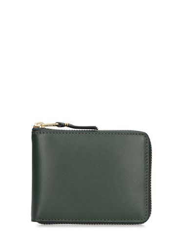 Leather Zip Wallet - COMME DES GARÇONS WALLET - Modalova