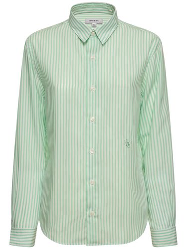 Src Striped Tencel Shirt - SPORTY & RICH - Modalova