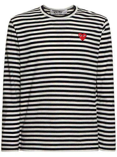 Camiseta De Algodón Con Parche - COMME DES GARÇONS PLAY - Modalova