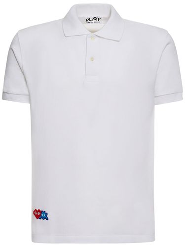 Play Logo Cotton Polo - COMME DES GARÇONS PLAY - Modalova