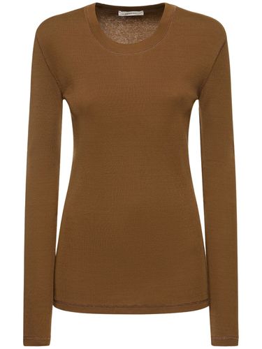 Rib Cotton Long Sleeve T-shirt - LEMAIRE - Modalova