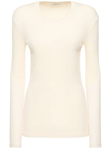 Rib Cotton Long Sleeve T-shirt - LEMAIRE - Modalova