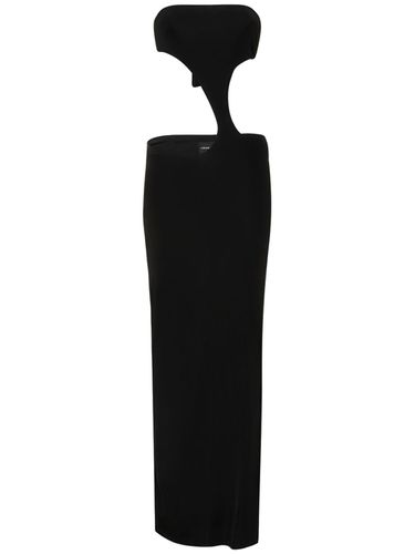 Carve Stretch Viscose Long Dress - LOUISA BALLOU - Modalova