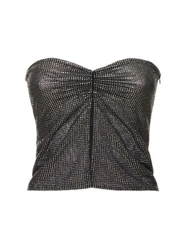 Embellished Strapless Crop Top - GIUSEPPE DI MORABITO - Modalova