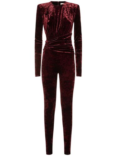 Crushed Velvet Jumpsuit - ALEXANDRE VAUTHIER - Modalova