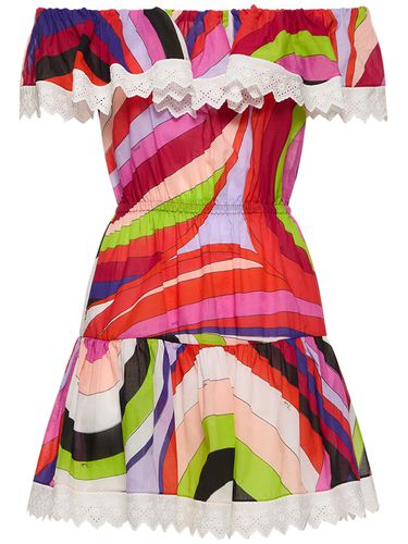 Iride Printed Off-shoulder Mini Dress - PUCCI - Modalova