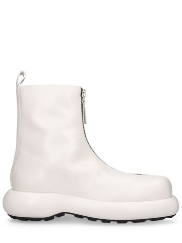 Mm Leather Zip Ankle Boots - JIL SANDER - Modalova